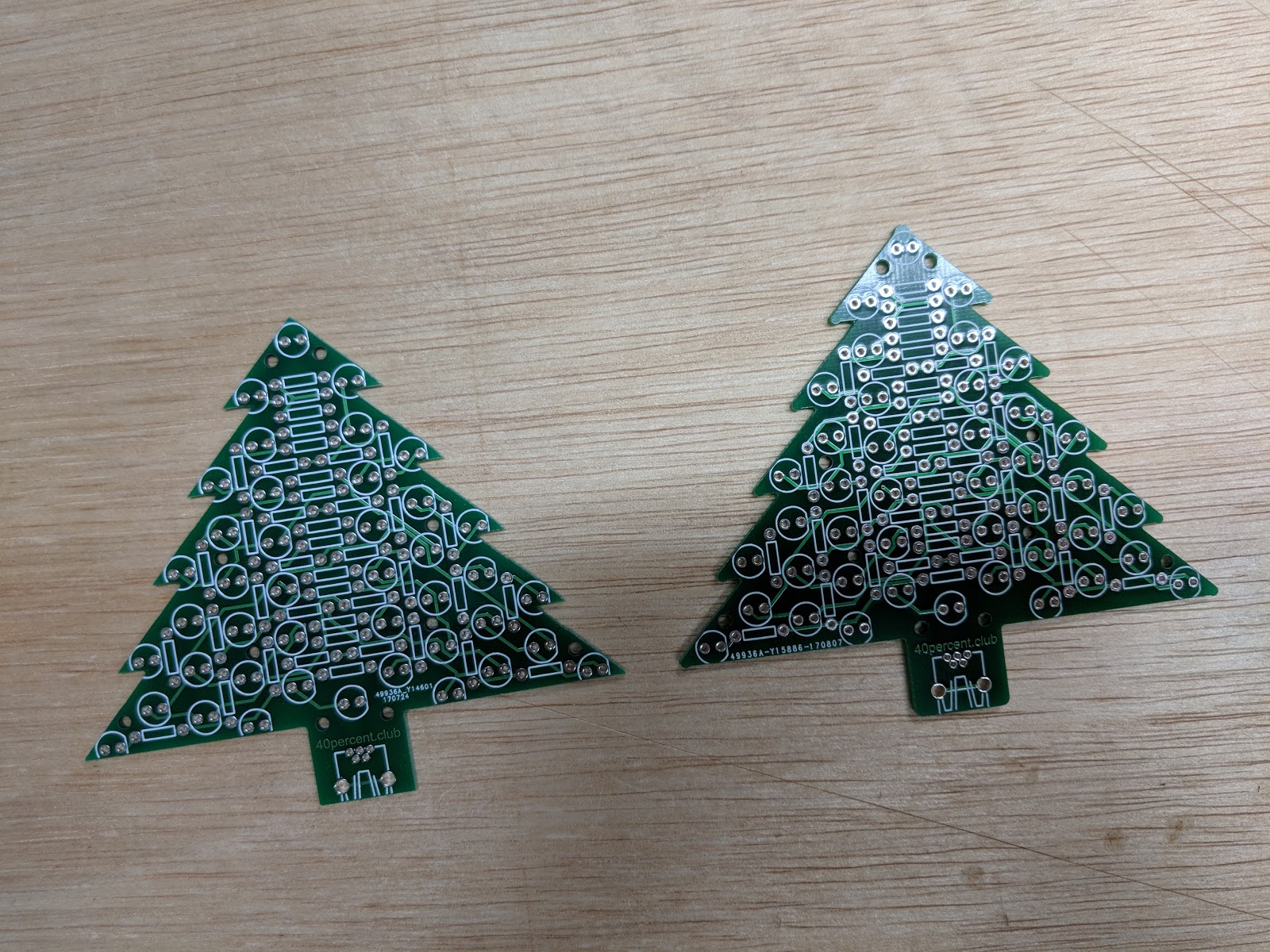 40 Keyboards Christmas Tree PCB
