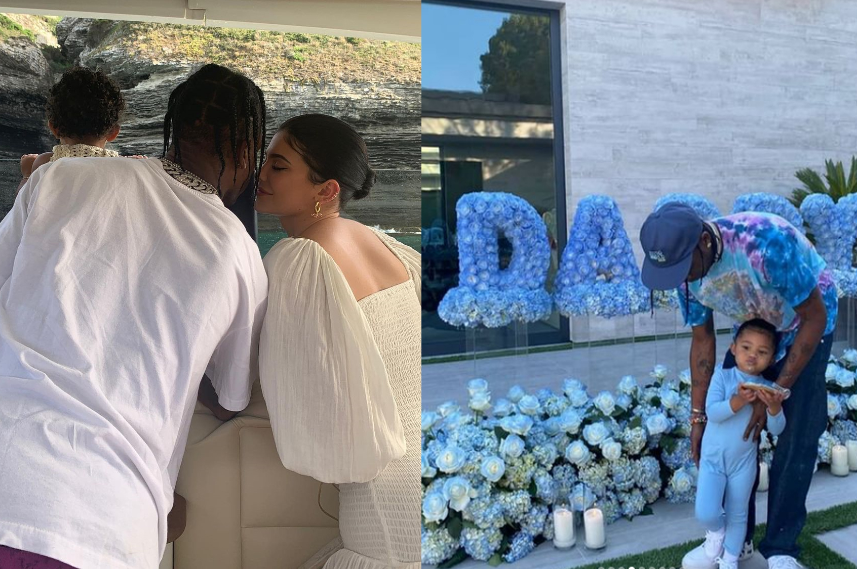Kylie Jenner celebrates father day for Stormi and her father Travis