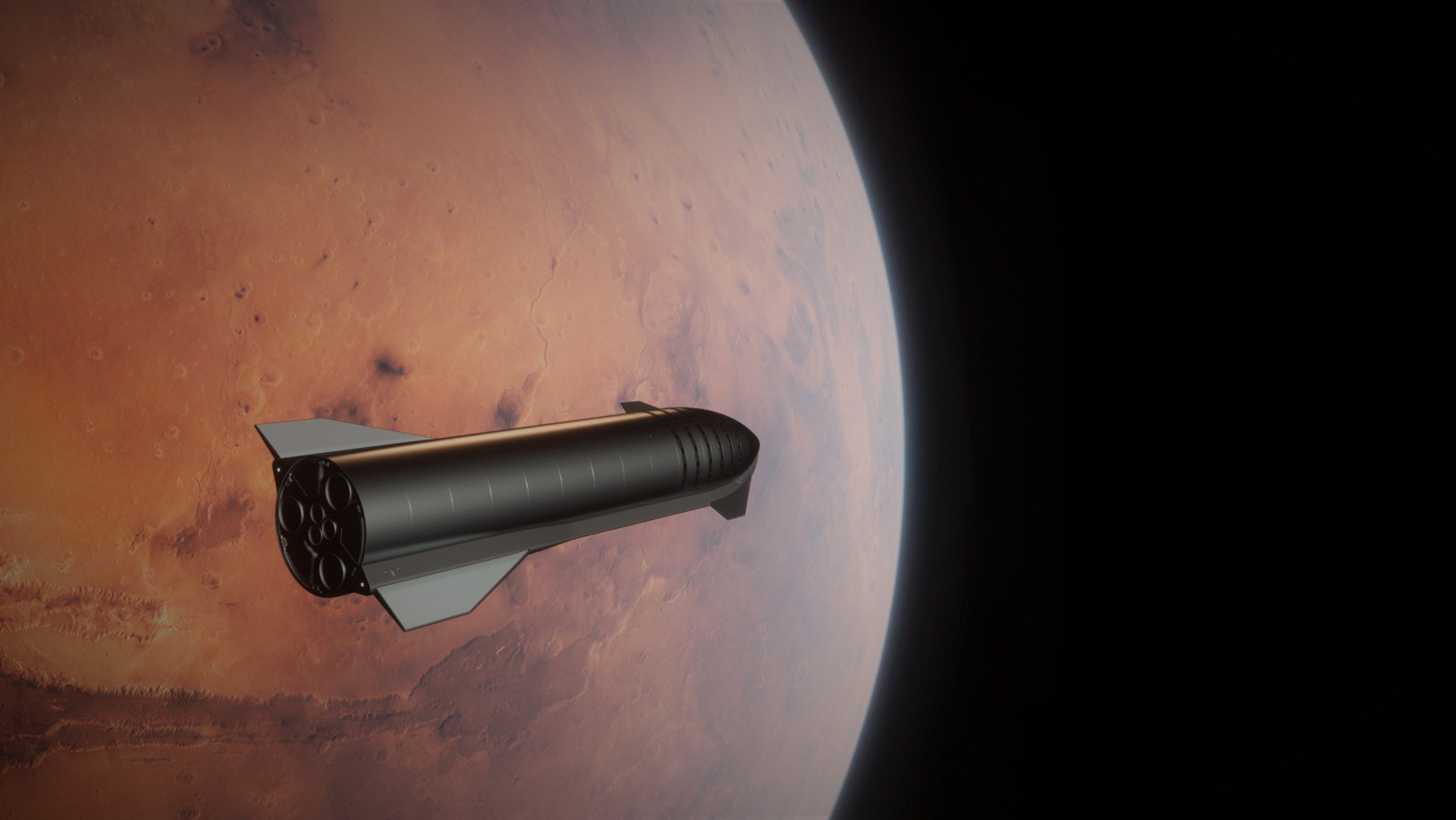 starship mars travel time