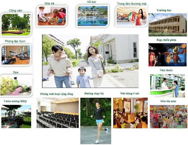 khu đô thị mới Qi Island Thuận An tiện ích