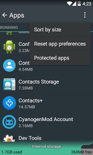 setel ulang program Cara memperbaiki Android.Process.Acore Has Stopped