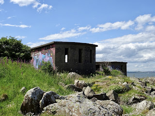 Bunkers at north side of Cramond Island, Edinburgh.  Photo by Kevin Nosferatu for the Skulferatu Project
