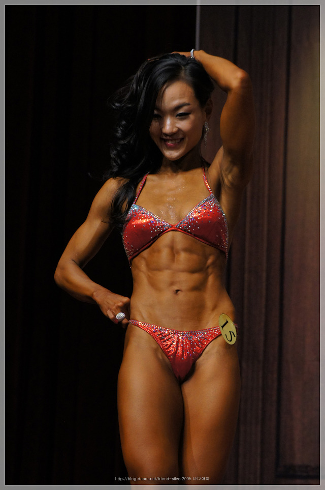 Sexy Female Abs Asian Fitness Models
