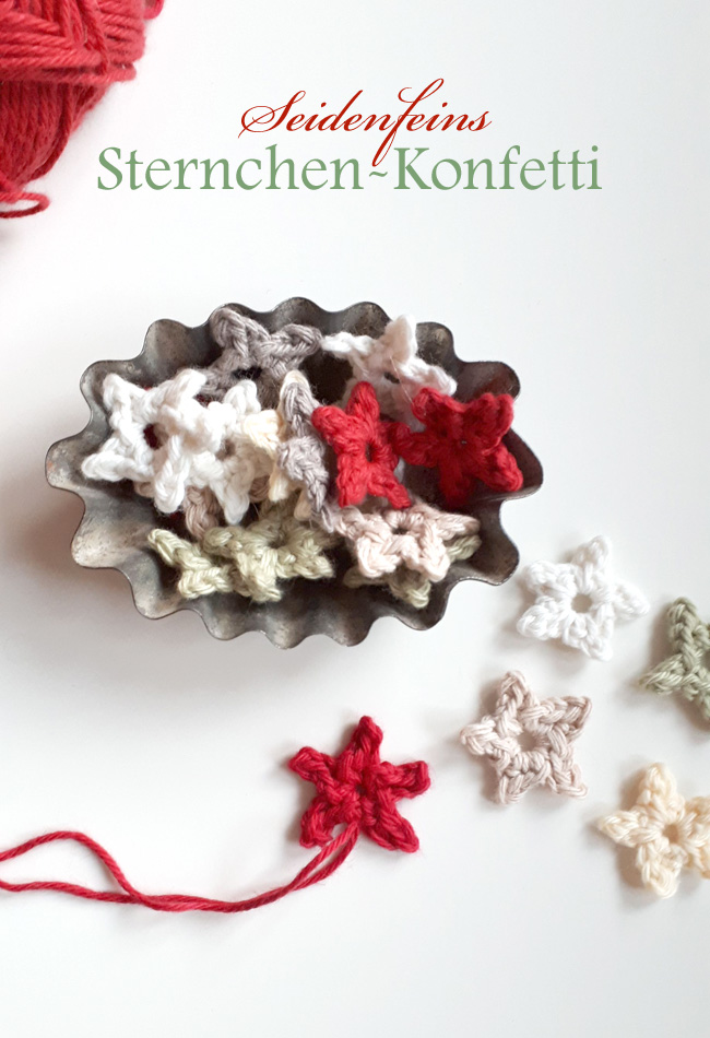 Streusterne häkeln * tutorial * crochet some confetti stars