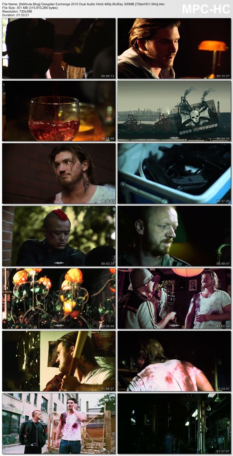 Gangster Exchange 2010 Dual Audio Hindi 480p BluRay x264 300MB