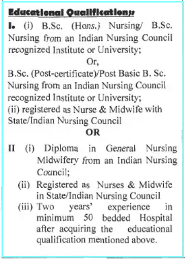 Nursing Officer AIIMS Recruitment 2020