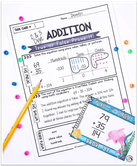 2 & 3 digit Addition Error Analysis Example 2 & 3 Digit Addition Error Analysis Worksheet