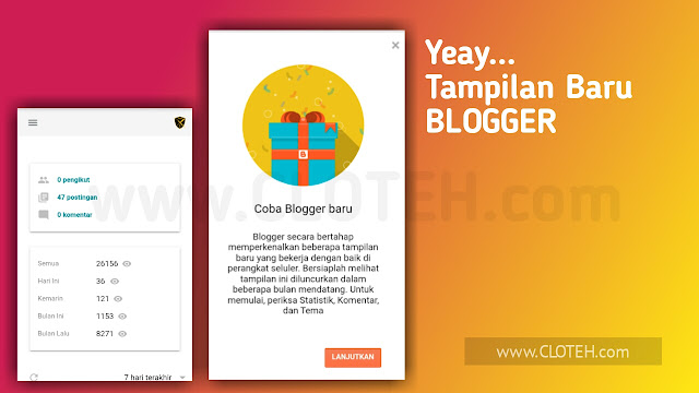 Inilah Tampilan Baru Blogger Update 2019