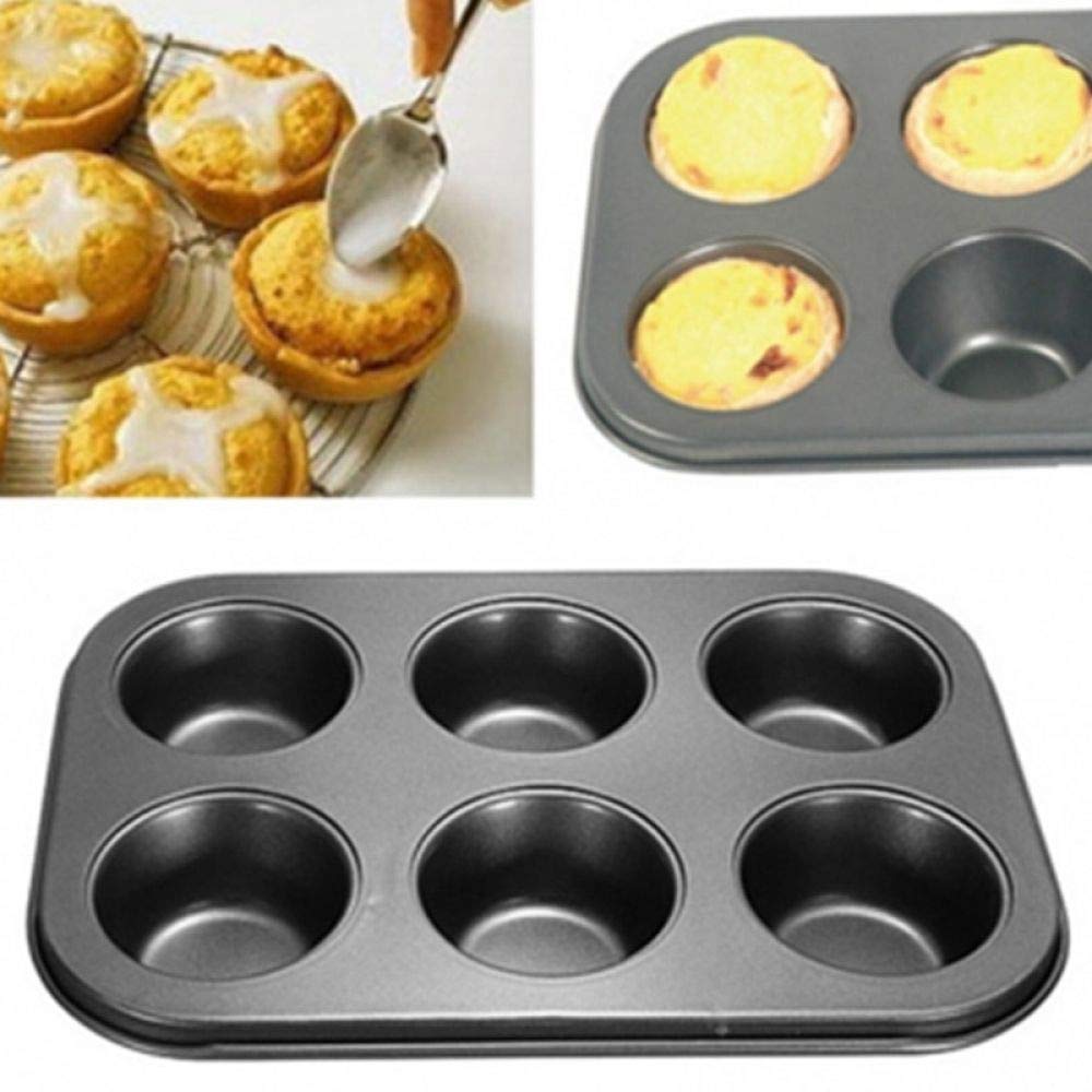 6 Cup Muffin Pan, NonStick Baking Pans, Easy to Clean and Perfect for