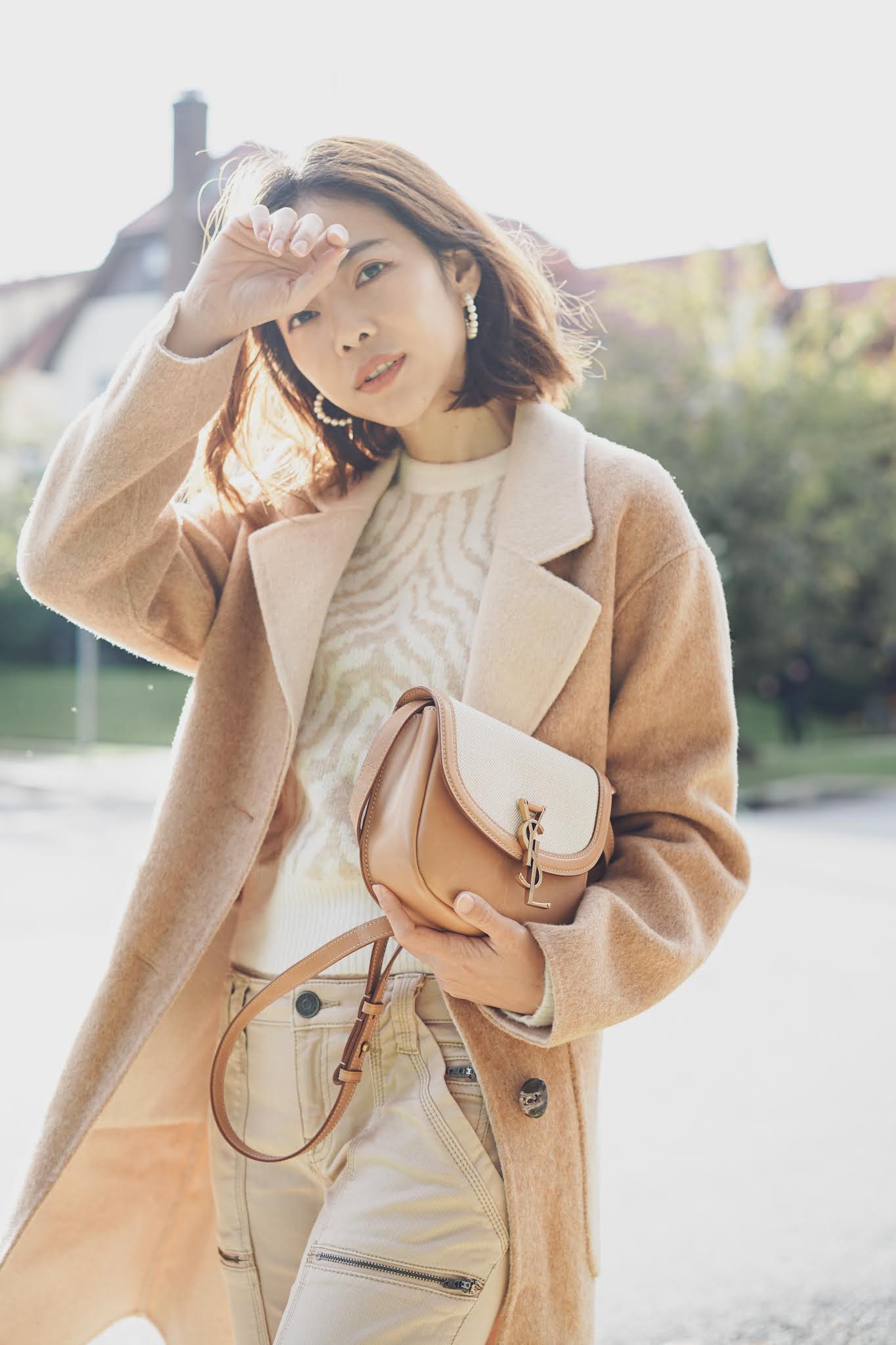 Petite top studio coat
