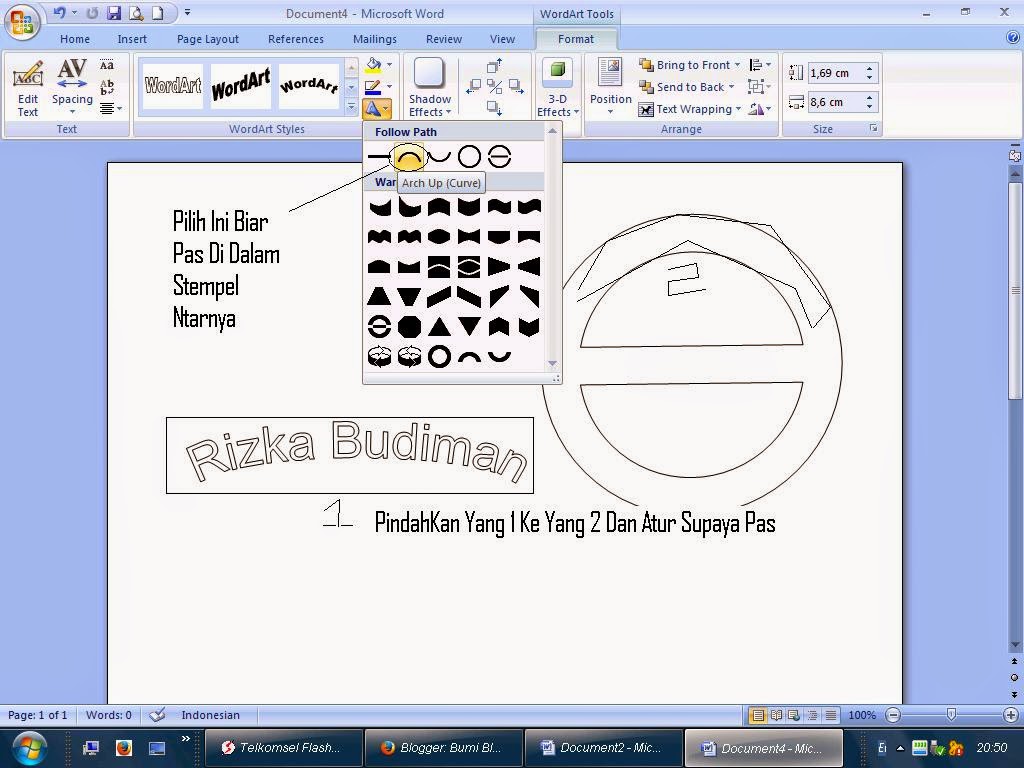 Cara Membuat Stempel Menggunakan Microsoft Word