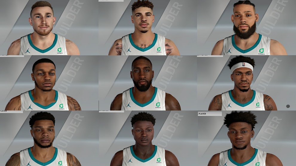 Charlotte Hornets Cyberfaces Mods | Mods Showcase | NBA 2K21