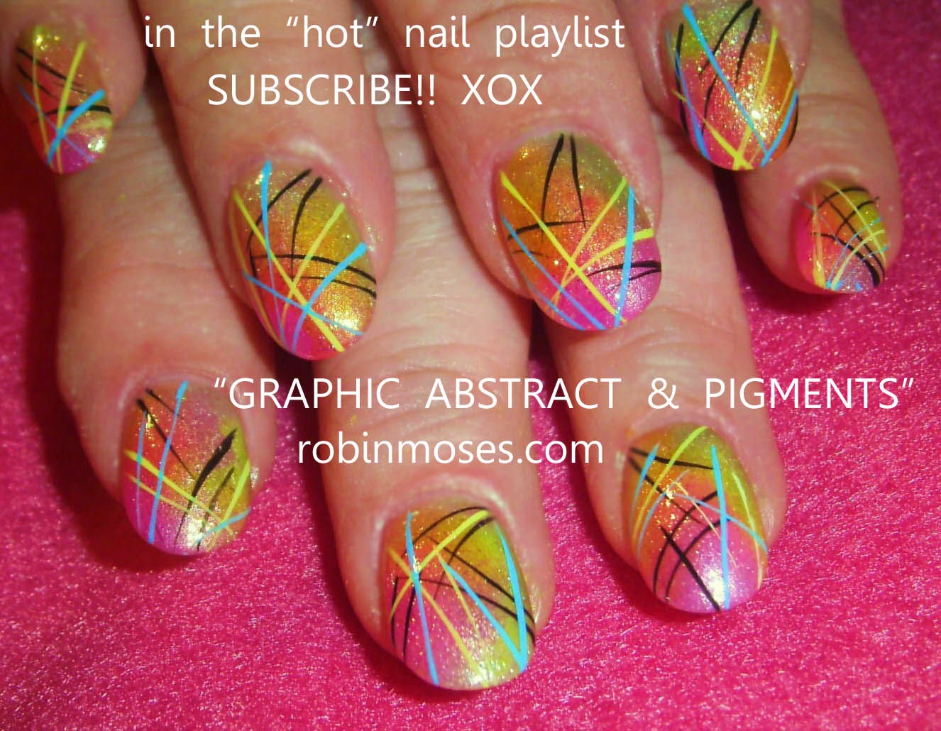 Nail Art by Robin Moses "abstract nails" "art nails" "abstract nail