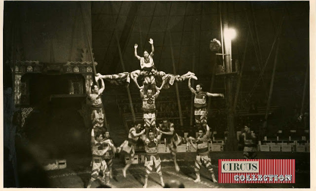 Spectacle la troupe Hadi-Ali  pyramide humaine  cirque Knie 