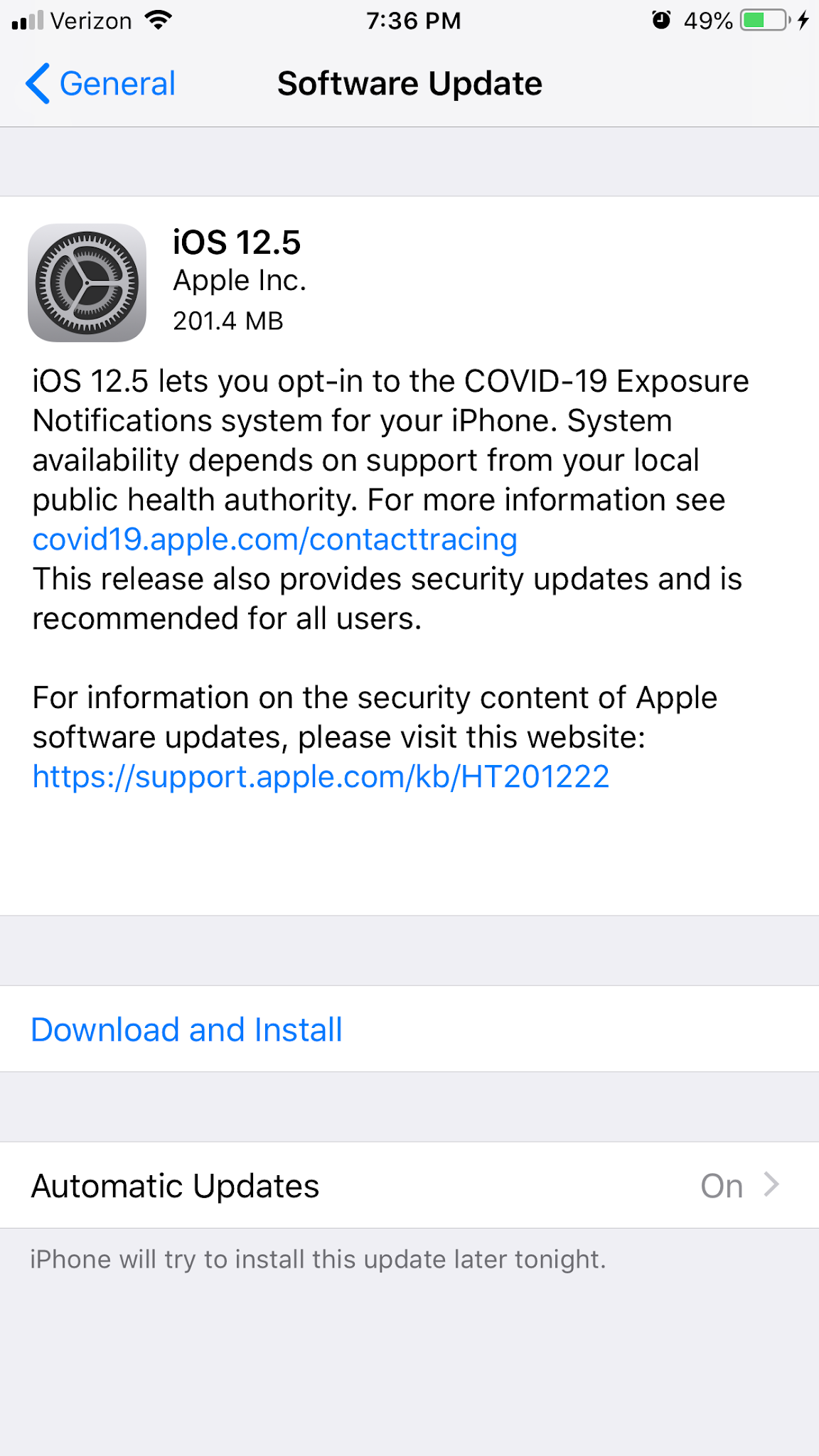 Digital Daddy in L.A.: Exposure Notification on Older iPhones