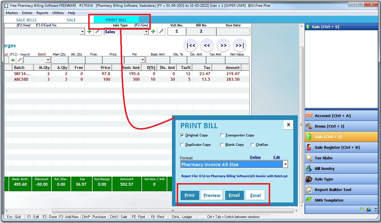 Free Pharmacy Billing Software ~ Billing Software Guru Free Pharmacy Billing Software ~ Billing Software Guru