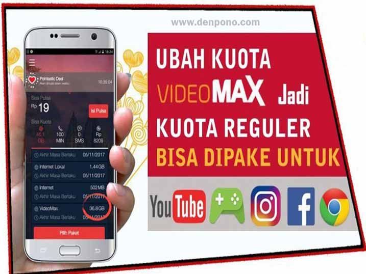 Cara Mengubah Kuota Videomax Menjadi Kuota Flash Reguler Terbaru Denpono Blog