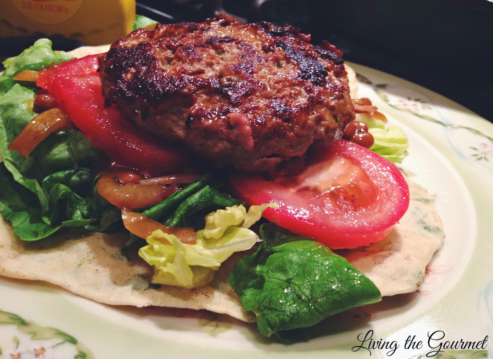 Burgers and Beans with Homemade Flatbread Living The Gourmet