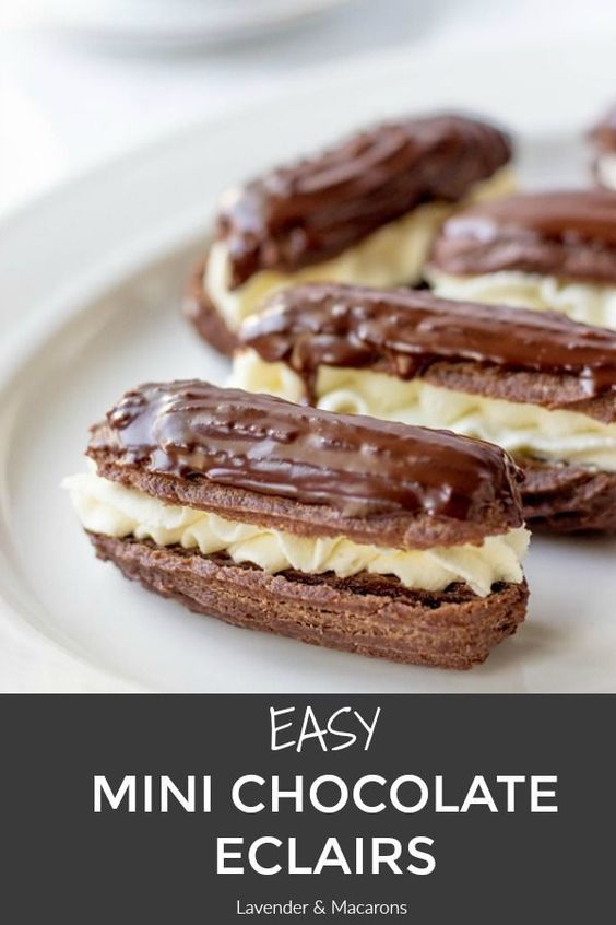 Mini Chocolate Eclairs (Easy Easy Recipe and DIY Tips