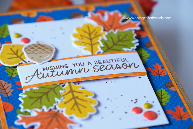 Sunny Studio Stamps: Autumn Splendor Beautiful Autumn Card by Wanda Guess