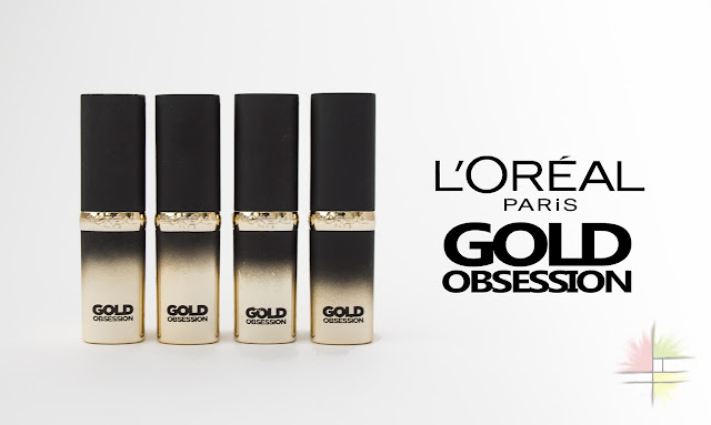 Nueva Colección Color Riche Gold Obssesion de L'Oreal: labiales dorados.