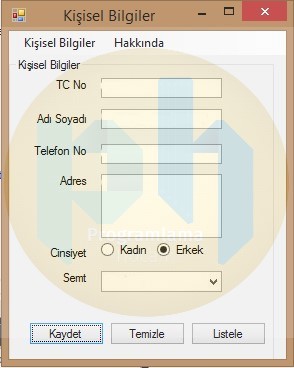 C# ile Sipariş Takip Uygulaması Örneği C# ile Sipariş Takip Uygulaması Örneği
