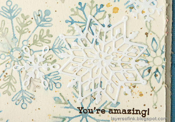 Layers of ink - Snowflake Builder Card Tutorial by Anna-Karin Evaldsson.
