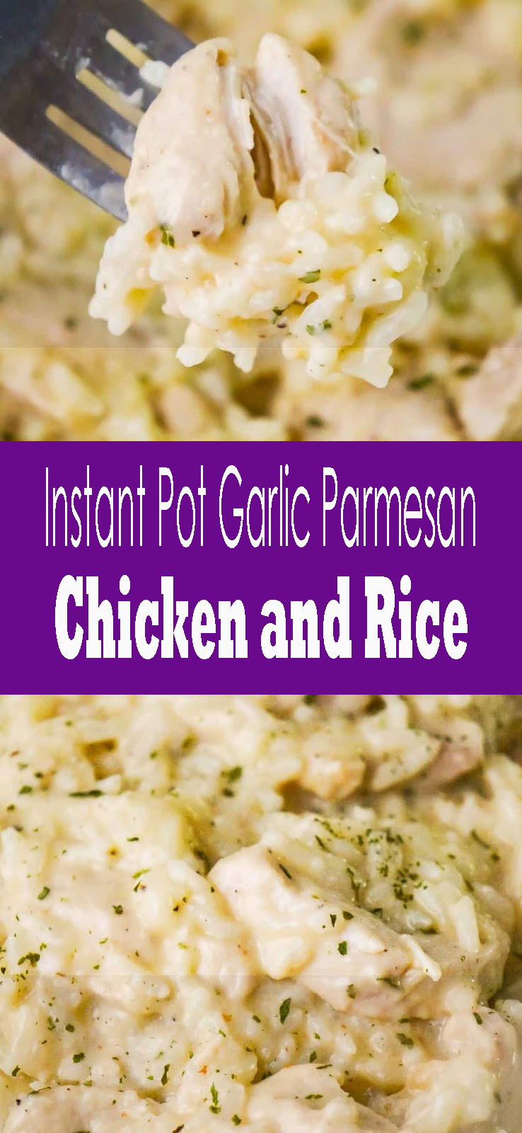 Instant Pot Garlic Parmesan Chicken and Rice thepinspopular16
