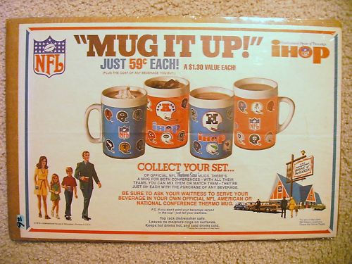 The Fleer Sticker Project: IHOP NFL Mugs & Pitcher