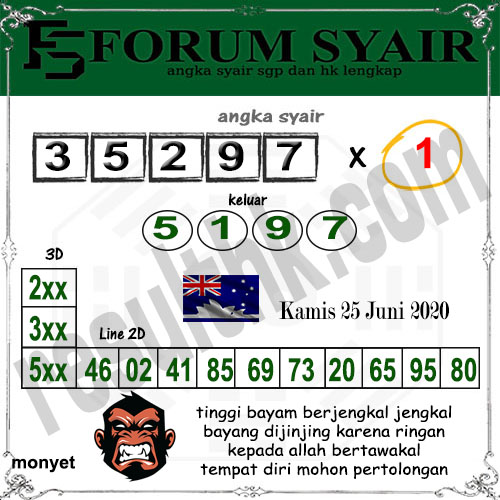 14 Syair sgp mbah semar 25 juni 2020
