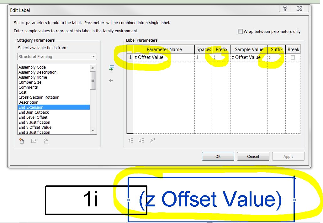 REVIT Rocks ! Adding a 'Z' offset parameter to a REVIT framing tag family