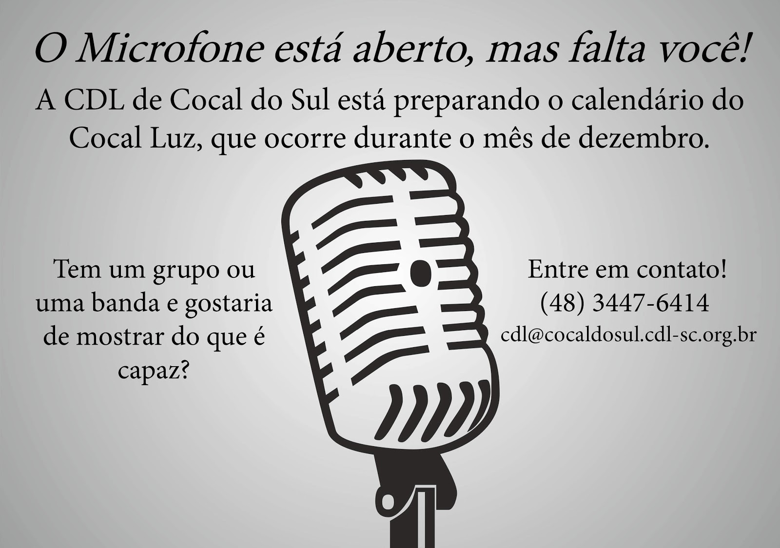 Cocal Comunitário CDL de Cocal abre espaço para bandas se apresentarem
