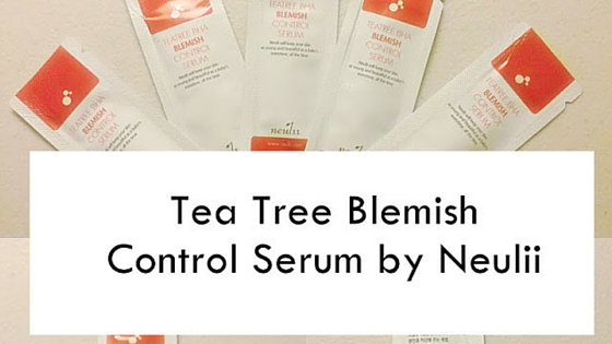 Teatree Blemish Control Serum by Neulii Review