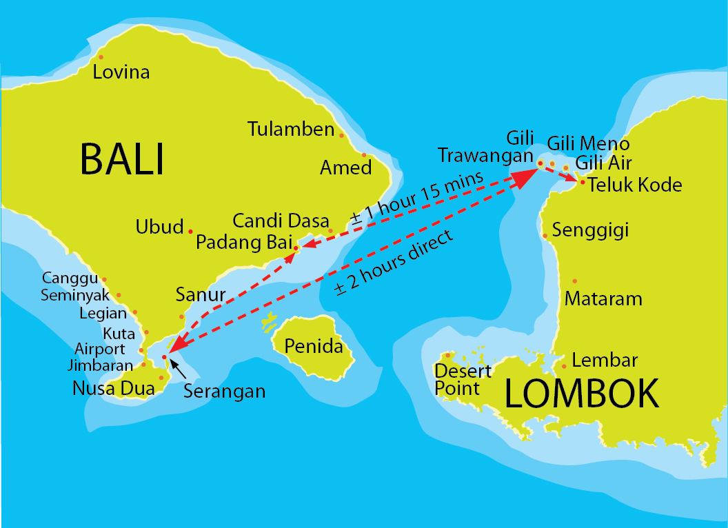 Gili Island Tourism Map ~ Sebie Beaq Gili Island Tourism Map ~ Sebie Beaq