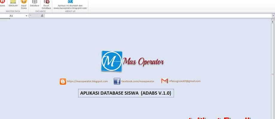 Download Aplikasi Database Siswa Menggunakan Excel Aplikasi Excelku