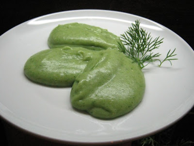 Piure de cartofi colorat ( verde)