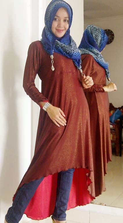 Baju Gamis Bahan Kaos | Info Model Baju Gamis Terbaru, Murah, Modern