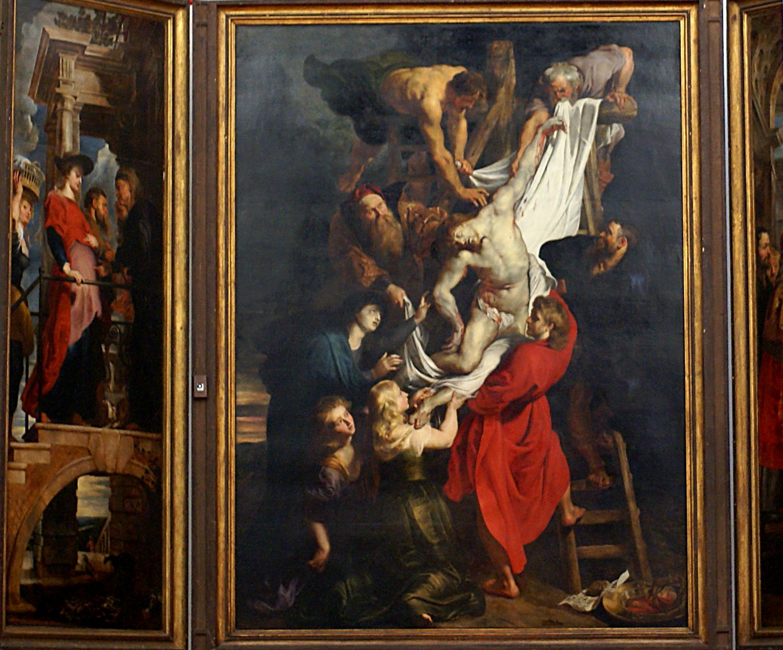 Рубенс снятие с креста описание картины