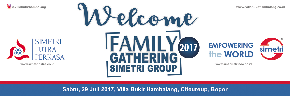 design spanduk  Family  Gathering  Jimat Printing