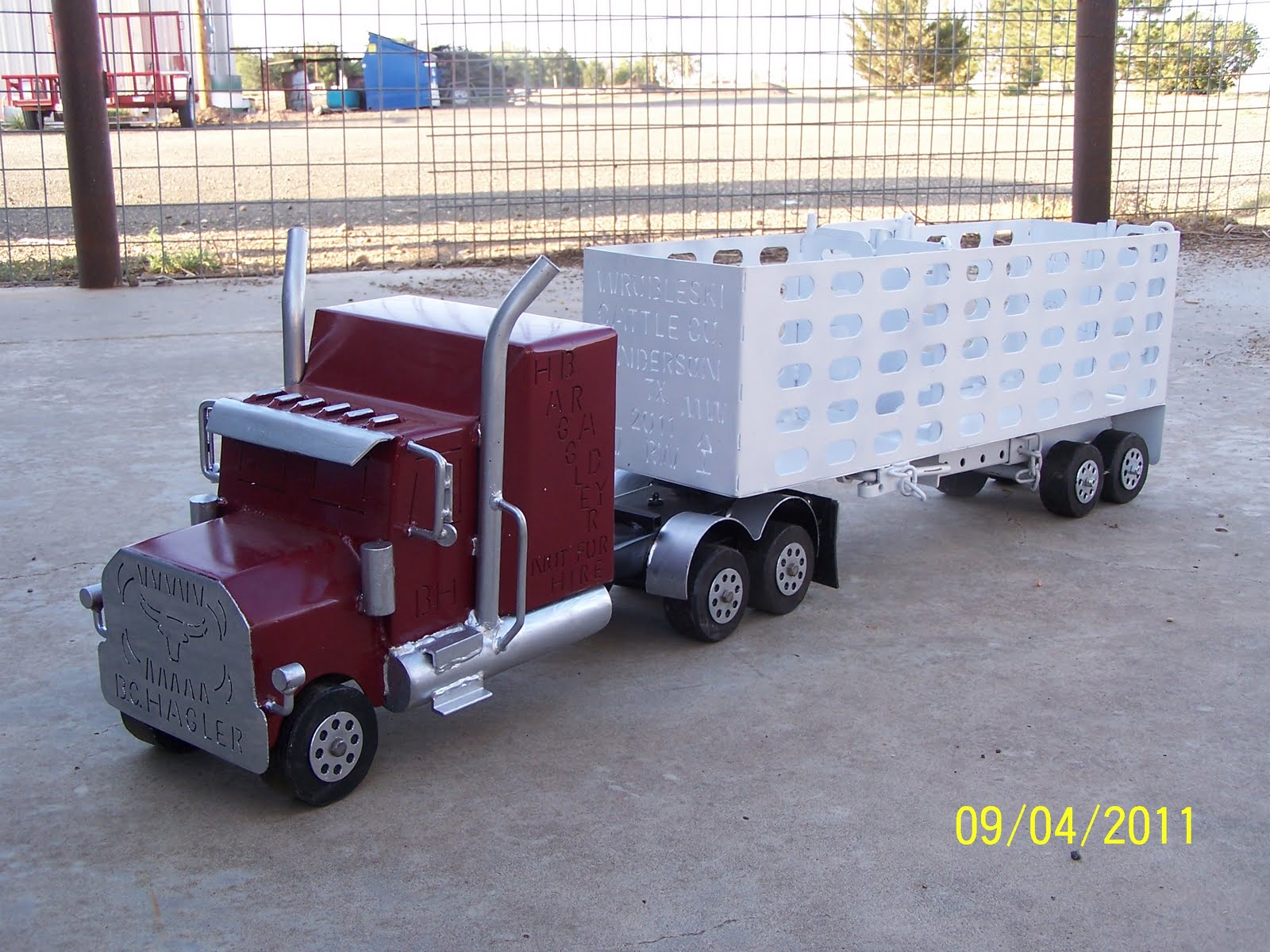 The Happy Toy Maker Semitruck with Trailer