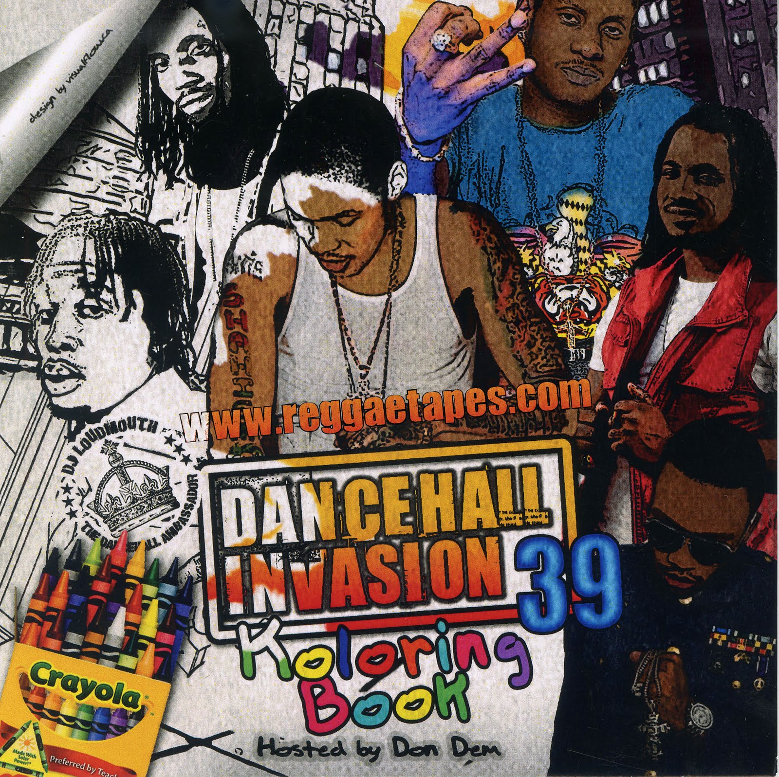 luda200x DJ LOUDMOUTH DANCEHALL INVASION 39 KOLORING BOOK APRIL 2K11