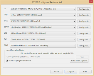 konfigurasi driver pcsx2