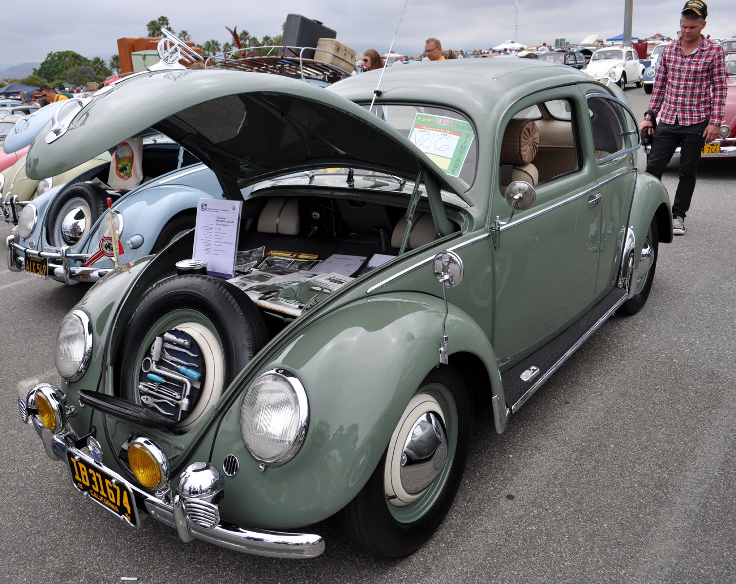 Just A Car Guy: museum quality restored VW bug that was the focus of a