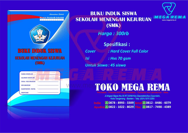 Buku Induk Siswa SMK Kurikulum 2013,Buku Induk Siswa SMK,Buku Induk SMK,jual Buku Induk SMK,harga Buku Induk SMK,grosir Buku Induk SMK,buku administrasi sekolah,katalog Buku Induk SMK,brosur Buku Induk SMK