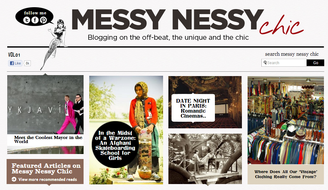 Domestic Sluttery: Sites we Love: Messy Nessy Chic
