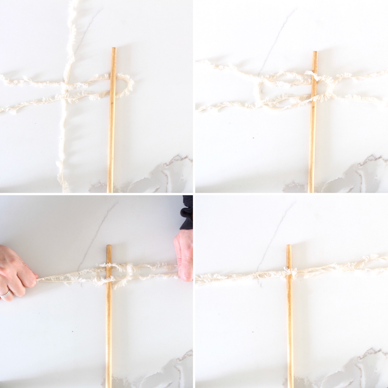 DIY Faux Pampas Grass with Yarn Harlow & Thistle