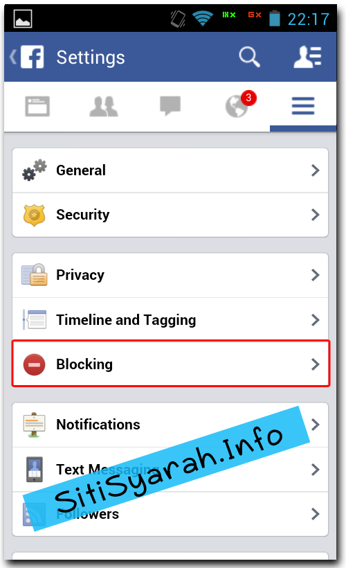 Blokir Teman Facebook di Android