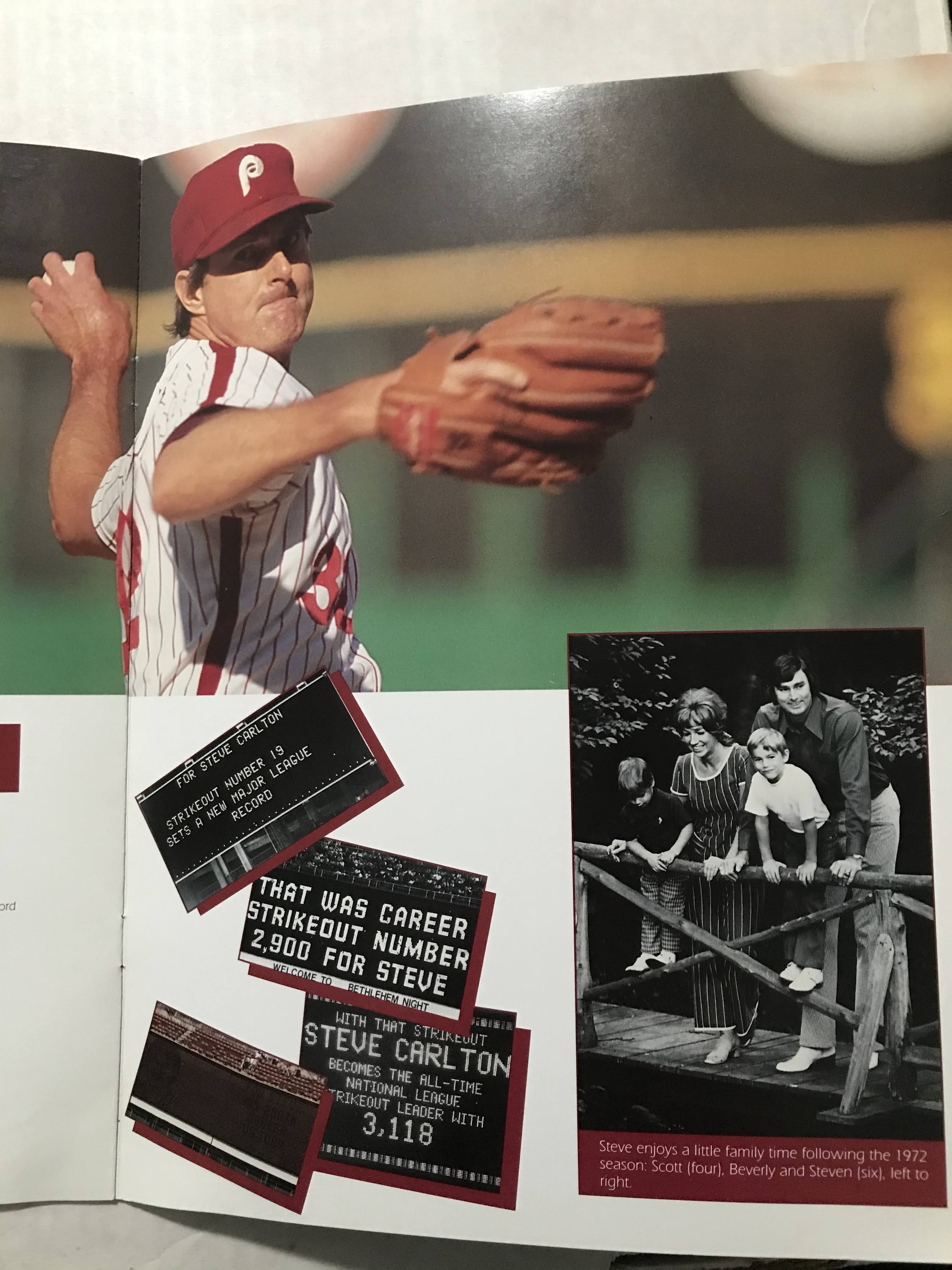 Baseball Cards Come to Life!: 1989 Steve Carlton Night program