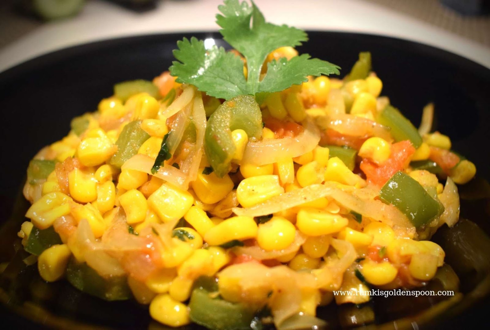 corn ki sabji, corn ki sabzi, sweet corn ki sabzi, Sweet Corn Dry Curry, corn curry, corn curry recipe, sweet corn curry, sweet corn curry recipe, curry with sweet corn, recipe of sweet corn curry, sweet corn recipe Indian, recipe with sweet corn, recipe for sweet corn, Vegetarian recipes in India, Indian curry, Indian curry recipe, Rumki's Golden Spoon