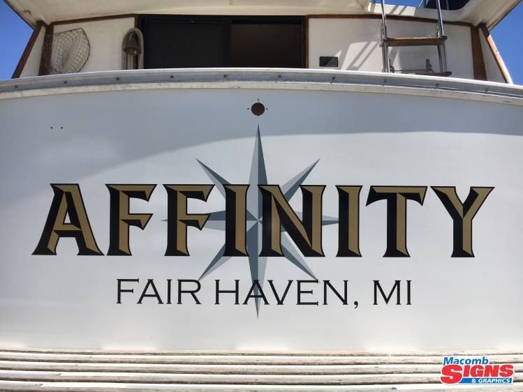 Vinyl Boat Lettering Thankyou Letter